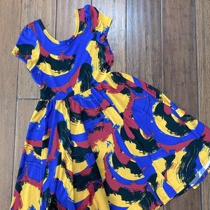 Dot Dot Smile LuLaRoe Lucy Twirl Dress Sz 8/10